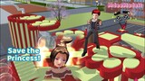 Save the Princess from fire in Sakura School Simulator