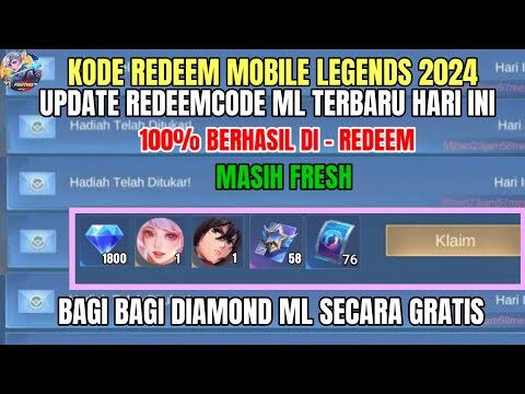 BURUAN REDEEM! KODE REDEEM ML TERBARU KODE REDEEM MOBILE LEGENDS HARI INI UPDATE SEPTEMBER 2024