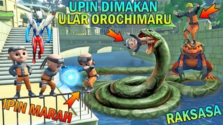 NARUTO SELAMATKAN UPIN DIMAKAN ULAR RAKSASA OROCHIMARU, ULTRAMAN MARAH - GTA 5 BOCIL SULTAN