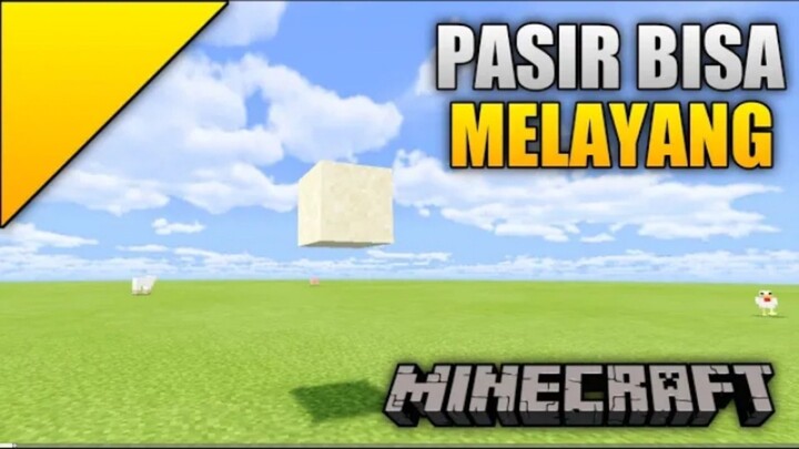 Cara Membuat Pasir Bisa Melayang - Minecraft