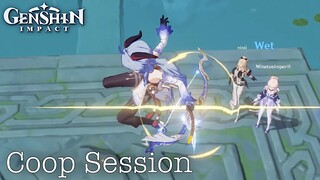 Genshin Impact - COOP Session Gameplay #4 (vs Oceanid Boss)