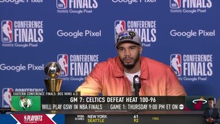 Im living my dream - Jayson Tatum wins first Larry Bird Trophy East Finals MVP as Celtics Beat Heat