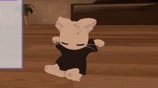 [Kanade/Nekogiri] Một chú mèo con ngồi trên sàn và khoe khoang