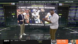 NFL LIVE | Keyshawn Top 3 WRs in Wild Card - Which WR will continue to shine?