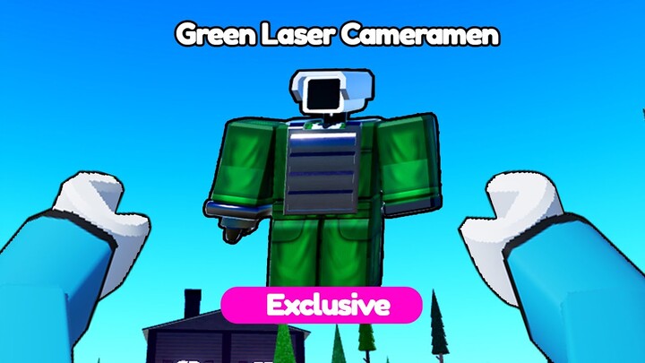 AKU DAPAT *GREEN LASER CAMERAMAN* Update Part 2 - Roblox Toilet Tower Defense