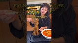 EATING ONLY NOODLES FOR A FULL DAY! #shorts #viral #mukbang