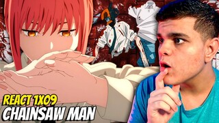 O PODER DA MAKIMA! DENJI VS DEMÔNIO DA KATANA! CHAINSAW MAN EPISÓDIO 9 REACT