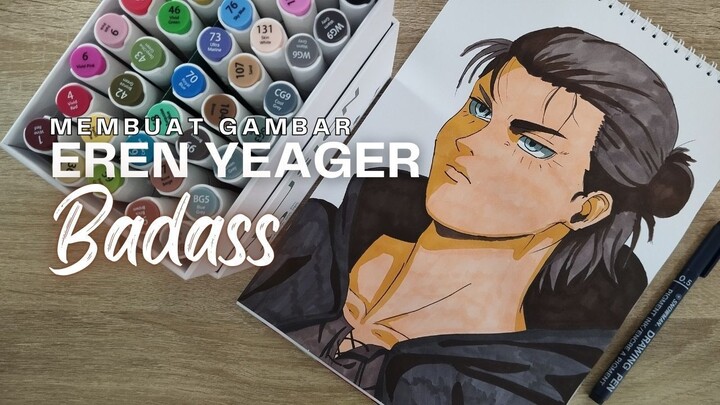 Cara Membuat Gambar Eren Yeager Attack On Titan Anime Yang Badas dan Warna Yang Bagus