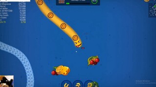 WORMSZONE.IO  HOW TO CIRCLE TOP O1 SNAKE THE MAP  2