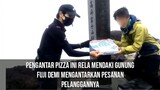 Pengantar Pizza ini Rela mendaki gunung fuji demi mengantarkan pesanan pelanggannya #VCreators