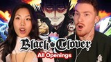 Couple Reacts to BLACK CLOVER OPENINGS (1-13) for THE FIRST TIME!