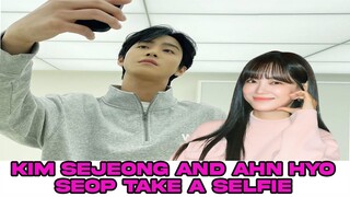 Kim Sejeong and Ahn Hyo Seop take a selfie