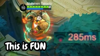 This Panda Is A Very Skilled Moonwalker | Akai Mobile Legends Shinmen Takezo