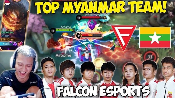 HYPER AULUS RACING VS FALCON ESPORTS TOP MYANMAR TEAM MLBB - Mobile Legends