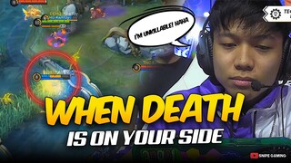 WHEN DEATH IS ON YOUR SIDE...🤣