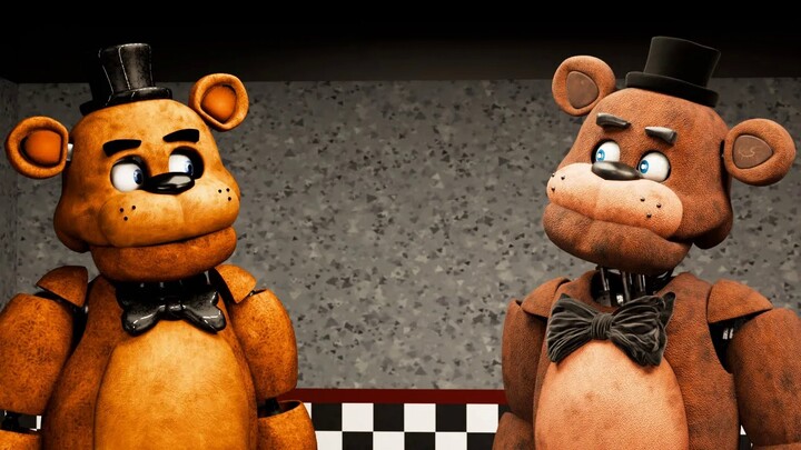 当FNAF 1原版经典组和大电影经典组见面时