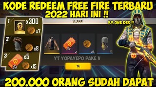 KODE REDEEM FREE FIRE HARI INI 14 MARET TERBARU 2022 - GARENA FREE FIRE