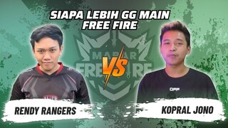 Rendy Rangers vs Kopral Jono: Skill Siapa Lebih GG Main FF? | Mabar Free Fire Match 77 #short