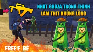 [Garena Free Fire] Nhặt thính có Groza làm thịt Khủng Long | TTD