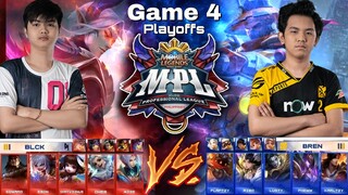 BREN vs BLCK [Game 4 Bo5] | (FILIPINO) MPL-PH S7 Playoffs Day 2 |  MLBB