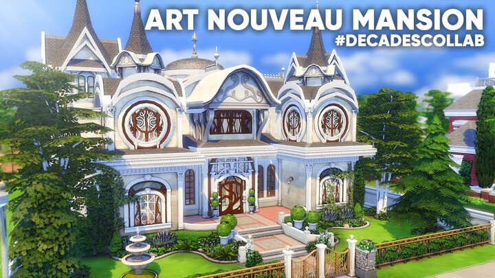 Art Nouveau Mansion for Spellcasters | SIMS 4 Stop Motion Build | No CC #DecadesCollab