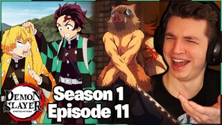 MEETING ZENITSU!! THIS GUY IS A MESS... | Demon Slayer REACTION Season 1 Episode 11 Tsuzumi Mansion