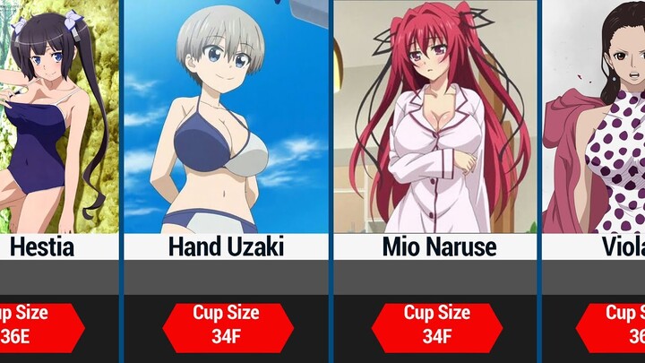 Anime Waifu With Their Breast Size Comparison | Biggest Oppia In Anime