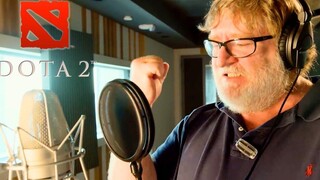 Dota 2 - ตัวอย่าง Gabe Newell Mega-Kills ผู้ประกาศข่าว Gamescom 2018