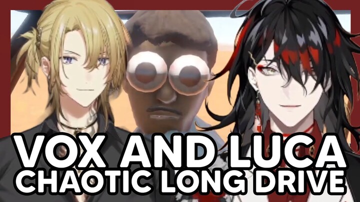 Vox and Luca chaotic collab long drive trip (Both POV) 【NIJISANJI EN】