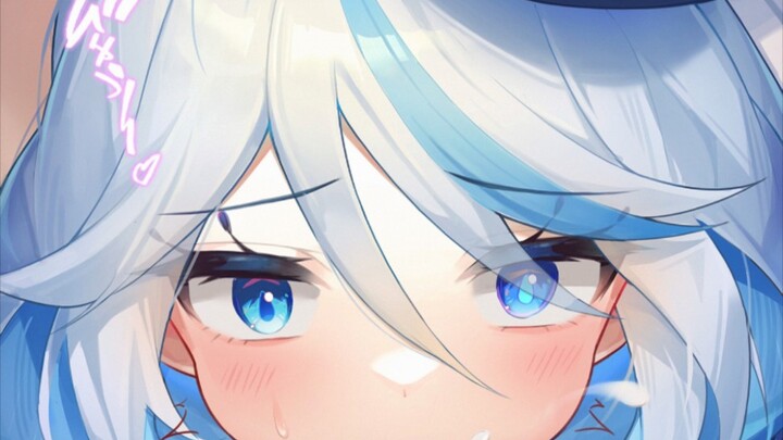 As expected of a water god, Fu Fu is so cute.