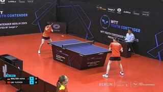 LIUYUCHEN-ANNA WALTER-WTT Youth Contender Berlin 2025 Presented by Seeger-GROUP