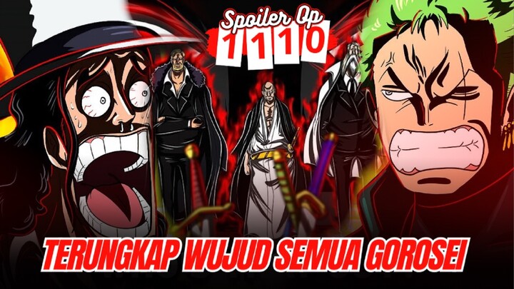 FULL SPOILER OP 1110 GOKIL WUJUD DAN KEKUATAN SEMUA GOROSEI AKHIRNYA TERUNGKAP,NIKA VS 5 GOROSEI !