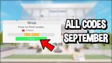 ROBLOX RESTAURANT TYCOON 2 ALL CODES SEPTEMBER 2022!