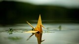 [Stacking paper] Paper cranes from childhood! Super simple folding paper teaching!