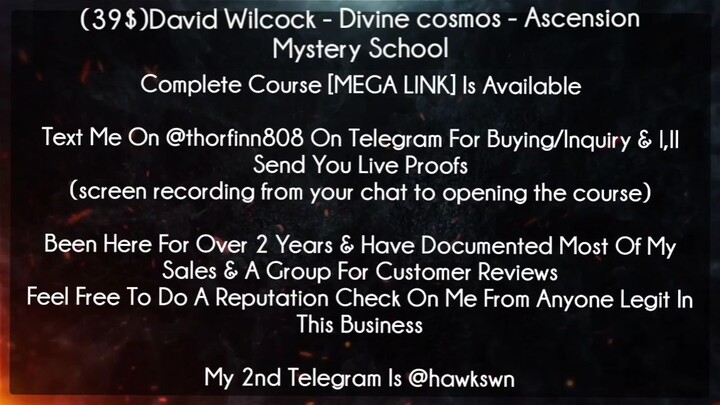 (39$)David Wilcock Course Divine cosmos - Ascension Mystery School download