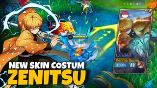 REVIEW SKIN ZENITSU KIMETSU NO YAIBA EFEKNYA KEREN BANGET ‼️