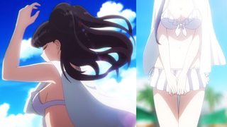 Komi-san in Swimsuit 😍 Komi Can't Communicate Episode 7 Highlights ✨