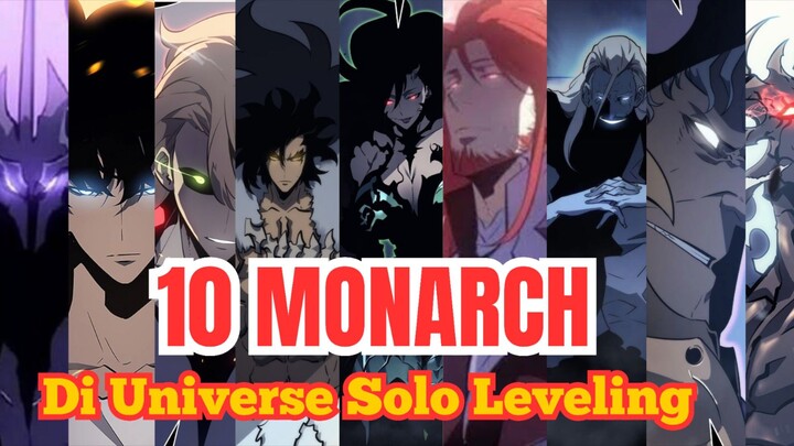 Kalian Wajib Tahu! List 10 Monarch Dalam Universe Solo Leveling.