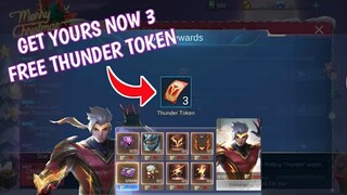 How to get free draw 3 Thunder Token to win Chou thunderfist in Mobile Legends