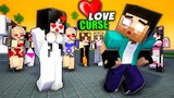Monster School: Herobrine vs BEAUTIFUL GIRLS LOVE CURSE   - Funny Story - Minecraft Animation