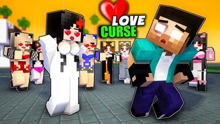 Monster School: Herobrine vs BEAUTIFUL GIRLS LOVE CURSE   - Funny Story - Minecraft Animation