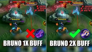 2X BRUNO BUFF | BRUNO BEST BUILD AND EMBLEM SEASON 24 | Mobile Legends Bang Bang