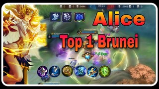 Top 1 Global Alice I Full Gameplay I Build and Rotation