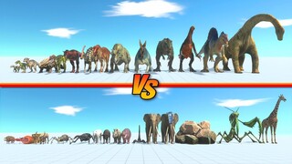 Dinosaurs vs Mammals + Giant Invertebrates - Animal Revolt Battle Simulator