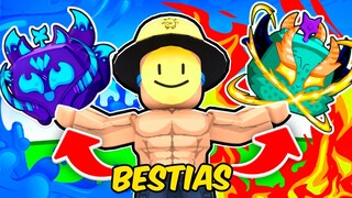 DERROTE A TODOS LOS JEFES DE BLOX FRUITS con SOLO FRUTAS BESTIA