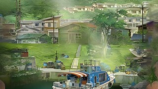 Super healing||Daily life in a fishing village, a Ghibli-style summer, childhood, town, school