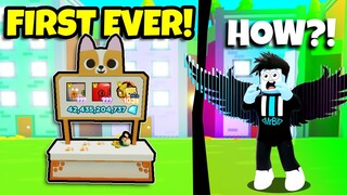 Trading Booth Update in Pet Simulator X - I SOLD the First PET! (Roblox) Mr Bitcoin