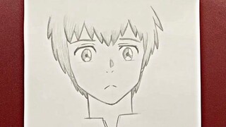 Easy anime drawing | how to draw anime boy [ Taki Tachibana ] from your name step-by-step