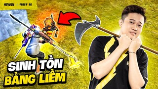 Khó khăn khi đi rank nhưng chỉ dùng katana và lưỡi hái | HEAVY Free Fire