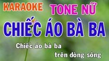 Chiếc Áo Bà Ba Karaoke Tone Nữ Nhạc Sống - Phối Mới Dễ Hát - Nhật Nguyễn